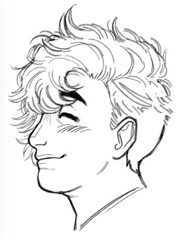Side Profile, Rough Sketch Sample